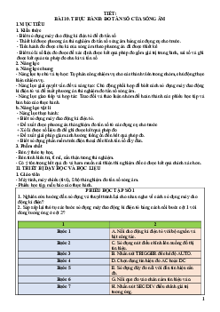 Bài 10: Thực hành: Đo tần số của sóng âm | Giáo án Vật Lí 11 Kết nối tri thức