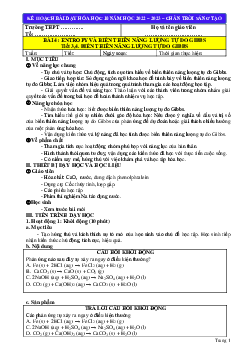 Giáo án chuyên đề Hóa học 10 sách Chân trời sáng tạo đề 4.2