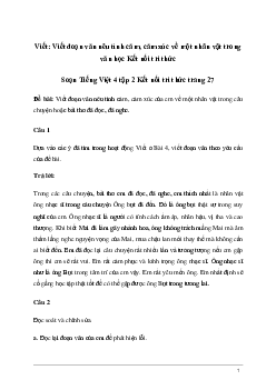 Soạn bài Viết: Viết đoạn văn nêu tình cảm, cảm xúc về một nhân vật trong văn học | Kết nối tri thức