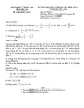 Đề chọn học sinh giỏi tỉnh Toán 12 năm 2025 – 2026 sở GD&ĐT Gia Lai