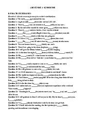 Bài tập Chuyên đề 2: Sự phối thì - Chuyên Anh | Trường Đại học Ngoại ngữ, Đại học Quốc gia Hà Nội