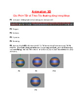 Animation 3D - Hướng Dẫn Phím Tắt và Kỹ Thuật Cơ Bản | Đại học Văn Lang