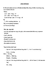 Thì hiện tại đơn và thì hiện tại tiếp diễn