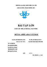 Bài Tập Lớn Môn Kỹ Thuật Đồ Họa Máy Tính: Chiếu Sáng Và Tô Màu | Trường đại học kiến trúc Hà Nội