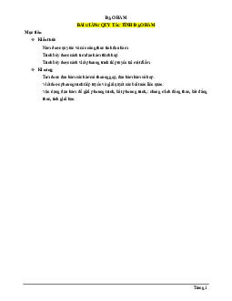 Bài giảng các quy tắc tính đạo hàm