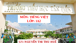 Giáo án điện tử Tiếng việt 1 bài 3 Chân trời sáng tạo : iêu yêu