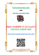 Tài liệu sưu tầm. Trắc nghiệm và tự luận toán 9