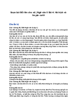 Soạn bài Đổi tên cho xã | Ngữ văn 8 Bài 4: Hài kịch và truyện cười sách Cánh Diều