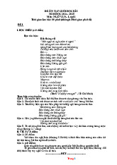 Bộ Đề Ôn Tập Cuối Kỳ 1 Ngữ Văn 11 Kết Nối Tri Thức 2024-2025