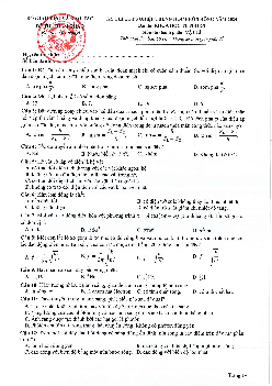 Đề minh họa tốt nghiệp THPT năm 2024 môn Vật Lí