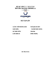 BÀI TẬP LỚN: ĐIỂM TUYẾN DU LỊCH VIỆT NAM - KDDLS1 ĐTDLVN(N03). Môn Tổng quan du lịch | Đại học Trường Đại học Phenika.