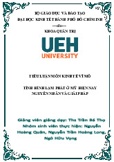 Tiểu luận môn kinh tế vĩ mô | Đại học Kinh tế Thành phố Hồ Chí Minh