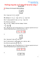 Công thức Sai Số Tương Đối - Vật Lý Đại Cương 1 (Học kỳ 2023)