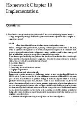 Homework Chapter 10 Implementation môn Principles of Management | Trường Đại học Quốc tế, Đại học Quốc gia Thành phố Hồ Chí Minh