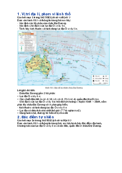 Giải SGK Địa lí 7 Bài 19: Thiên nhiên châu Đại Dương - Chân trời sáng tạo