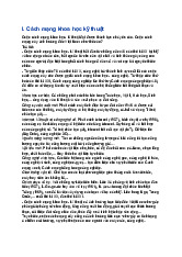 Giải SGK  Lịch Sử 9 Cánh diều Bài 21: Cách mạng khoa học - kĩ thuật và xu thế toàn cầu hóa