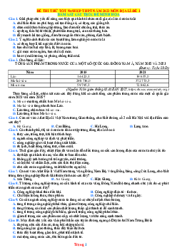 Đề thi thử THPT Quốc gia năm 2023 môn Địa Lí bám sát đề minh họa - Đề 1 (có đáp án)