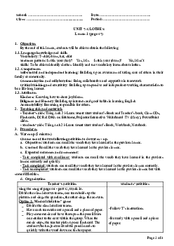 Unit 7: U7L1B | Giáo án Tiếng Anh 2 sách i-Learn Smart Start (Cả năm)