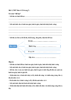 Vở bài tập Toán lớp 4 trang 7 Bài 2: Ôn tập về hình học và đo lường Cánh diều