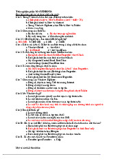 Đề cương môn Công nghệ thông tin - Trường Đại học Văn Hiến.