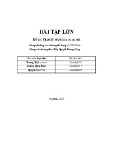 Bài tập lớn "Đề tài: Quản lý cửa hàng trang sức  môn Lập trình hướng đối tượng - Trường Đại học lao động -  xã hội.