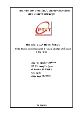 Bài tập Tìm một bản mô tả công việc và và cho ý kiến nhận xét môn Quản trị nhân lực | Học viện Công Nghệ Bưu Chính Viễn Thông