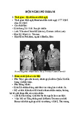 Hội Nghị Potsdam - BT Môn Học: Nội Dung và Mục Tiêu Chính