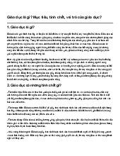 Giáo dục là gì? Mục tiêu, tính chất, vai trò của giáo dục?