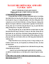 Tài Liệu Bồi Dưỡng Học Sinh Giỏi Văn 9 Năm Học 2024-2025