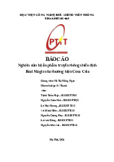 Báo cáo giữa Kỳ: Phân tích chiến dịch Real Magic Coca Cola môn Thiết kế sản phẩm đa phương tiện | Học viện Công Nghệ Bưu Chính Viễn Thông