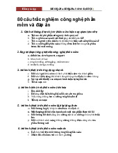 Đại cương môn Công nghệ phần mềm - Trường Đại học lao động -  xã hội.