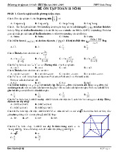 Đề cương cuối HK2 Toán 11 năm 2024 – 2025 trường THPT Linh Trung – TP HCM