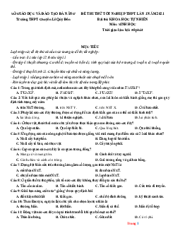 TOP 5 bộ đề thi thử TNTHPTQG 2021 Môn Sinh Học Các Trường Chuyên Bộ 2 (Có Đáp Án Và Lời Giải Chi Tiết)