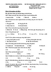 100 Đề Thi HSG Phân Môn Sinh Học 9 Năm Học 2024-2025 Có Đáp Án