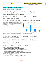 Bộ Đề Ôn Thi Học Kỳ 1 Toán 8 Năm Học 2025-2026 Có Đáp Án