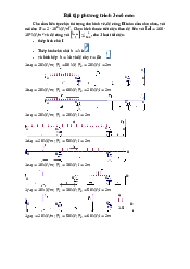 Bài tập phương trình 3 mô men - Vật lý đại cương 1 | Trường Đại học Công nghệ, Đại học Quốc gia Hà Nội