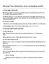 Nitơ là gì? Tính chất hóa học, vai trò và ứng dụng của Nitơ | Hoá học 11