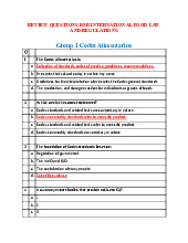 Food Law Quiz - International Regulations and Standards | Môn Food law - Trường Đại học Quốc tế, Đại học Quốc gia Thành phố Hồ Chí Minh
