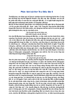 Văn mẫu 8 | Viết bài văn phân tích một tác phẩm văn học: Thu Điếu