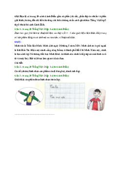 Giải SGK môn Giải Bạn là ai trang 20 | Cánh Diều