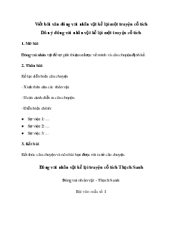 Soạn văn 6: Viết bài văn đóng vai nhân vật kể lại một truyện cổ tích | Ngữ văn 6 | Kết nối tri thức