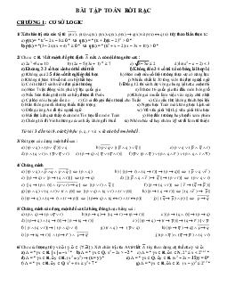 Ngân hàng bài tập môn Toán rời rạc | Đại học Kinh tế Quốc Dân