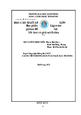 [TÀI LIỆU ]  BTL-Mã hoá và giải mã rabin | Trường Đại học Hải Phòng