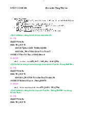 Ôn tập Chương 4,5 - Cơ sở dữ liệu | Trường Đại học Khoa học Tự nhiên, Đại học Quốc gia Thành phố Hồ Chí Minh