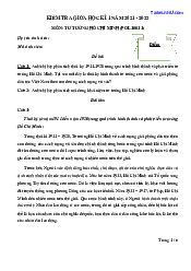 Đề thi giữa kì 1 năm 2021 - 2022 Tư tưởng Hồ Chí Minh | Trường Đại học Công nghệ, Đại học Quốc gia Hà Nội