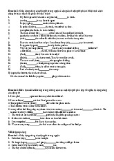 Bài Tập Về Động Từ Môn Tiếng Anh cơ sở | Đại học Bách Khoa Hà Nội