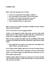 Fashion Club - APTIS Writing Exercises and Discussion Insights | Đại học Hoa Sen