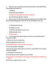 Đáp án đúng cho các câu hỏi môn Thương phẩm học | Trường Đại học Kinh Doanh và Công Nghệ Hà Nội