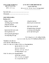 Đề minh họa Ngữ văn 2025 thi tốt nghiệp THPT Bộ GD và ĐT có đáp án