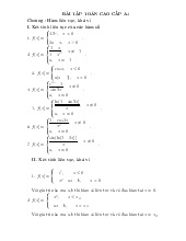 Bài tập toán cao cấp A1 | Đại học bách khoa Hà Nội
